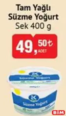 SEK SÜZME YOĞURT 400 G